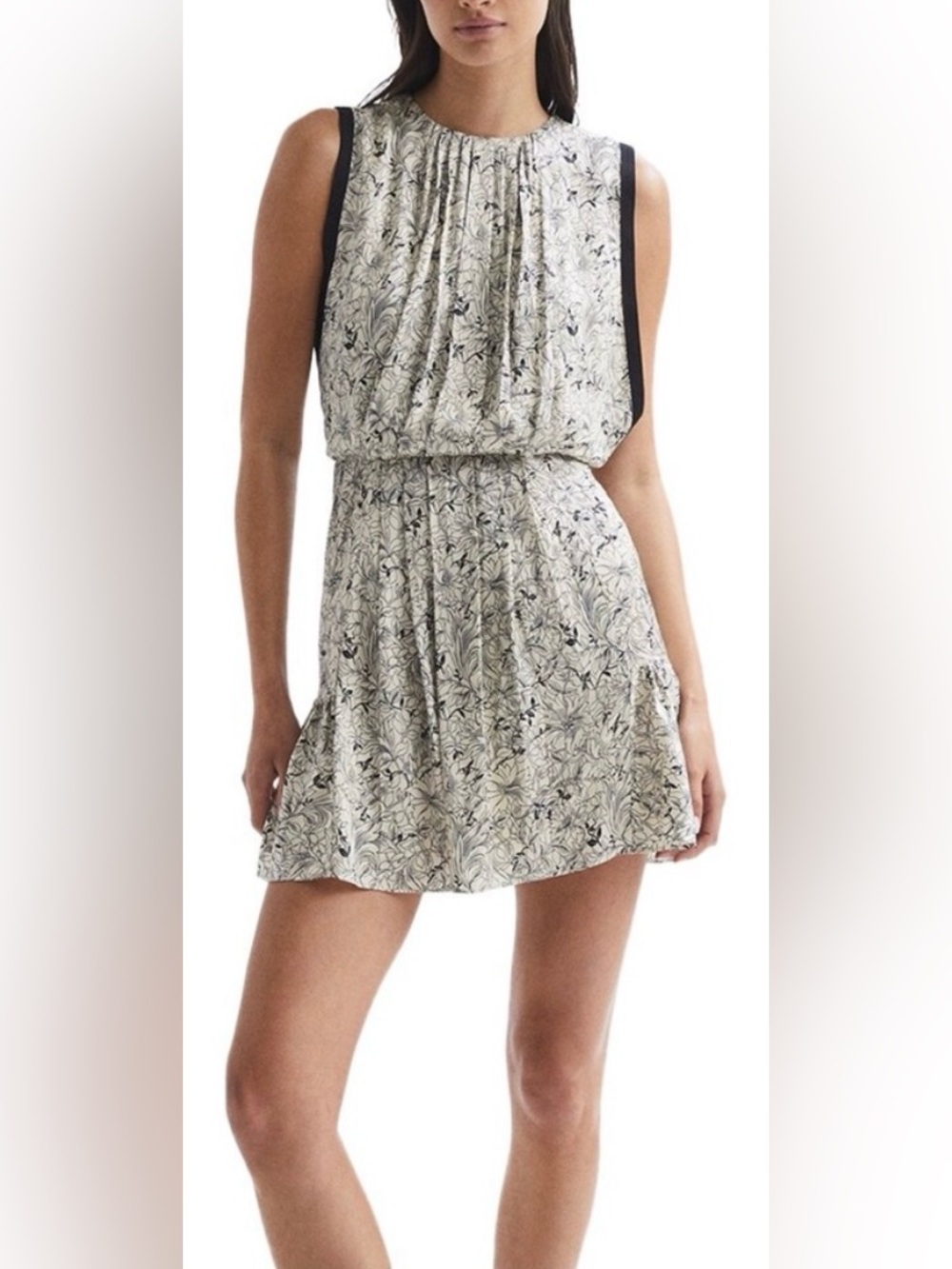 Reiss Charlotte Floral Flippy Dress in Liberty Print